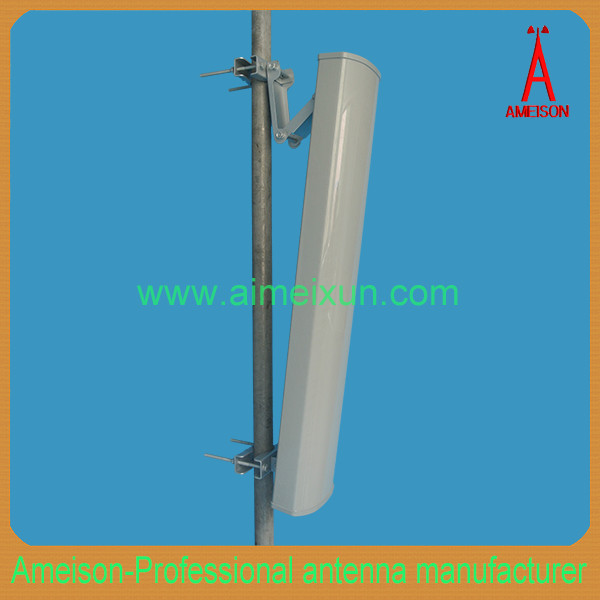 Ameison 5.1-5.8GHz 2x15dBi Dual Polarized Sector Panel Antenna with 2-N Female