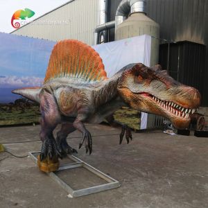 Theme Park Life Size Animatronic Dinosaurs Spinosaurus For Amusement Park