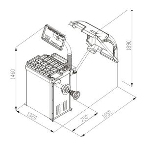 Wheel balancing machine car tyre balancing machine With MOT Balancing Mode
