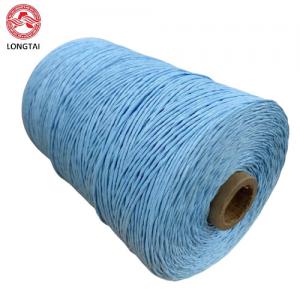 China Lightweight Blue Fibrillated LSHF FR PP Filler Yarn for Filling Flame-retardant Power Cable Core Gap on sale