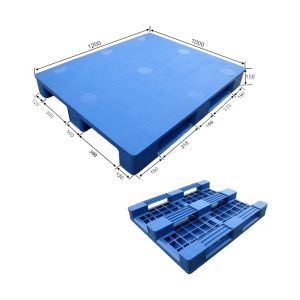 4 way Heavy duty single faced cheap closed euro plastic pallet price with steel