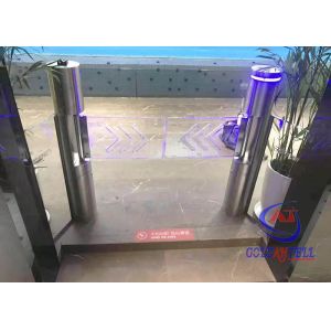 Cheap Auto Recognition 0.2s Swing Barrier Gate Access Column Swing Turnstile for sale
