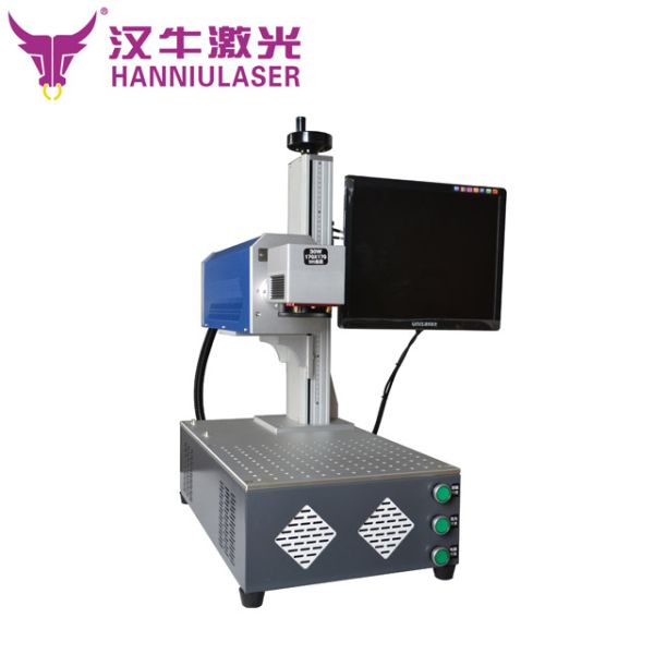 Desktop Metal Fiber Laser Marking And Engraving Machine 20W 110*110mm
