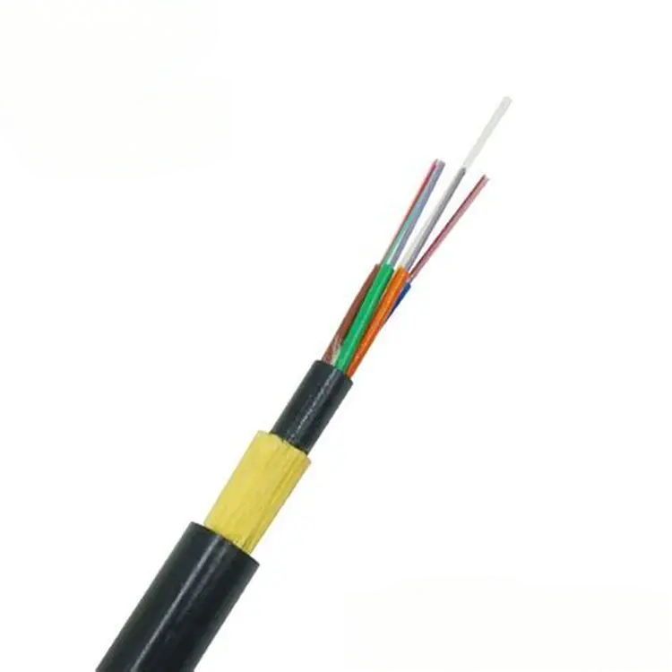 China ADSS Fiber Optic Cable Double Sheath Type for 200m Span Aerial Installation on sale