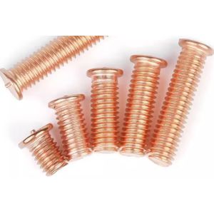 M8 M16 Brass Weld STUD Bolt with nut washer T1 T2 T3 Metal bolts Brass plating