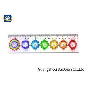 OEM PVC Plastic Rulers Printed , 3DCustom Lenticular Printing Measuring Straight