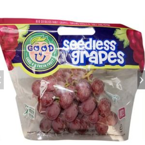 China Storage Fruit Plastic Grape Bags Ziplock Customized Heavy Duty on sale
