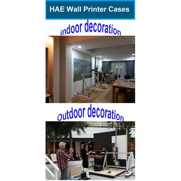 Outside Advertising 3D Vertical Inkjet Wall Printer , Wall Poster Printing Machine