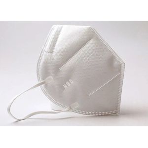Ear Wearing N95 Dust Mask White Color Environment Friendly Smooth Breathing