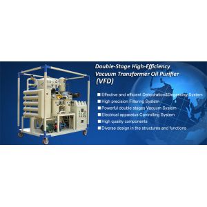 High Efficiency Vacuum Transformer Oil Filter with 600-18000L/H Flow Rate and 5