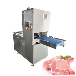 JYD-2550 Automated Meat Bandsaw Pork Chop Cutting Machine With Conveyor Belt