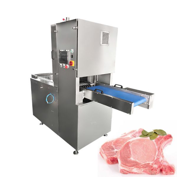 JYD-2550 Automated Meat Bandsaw Pork Chop Cutting Machine With Conveyor Belt