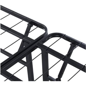 Hotel Double Bed Base with Queen Size Folding Steel Frame and Soft Mattress Base