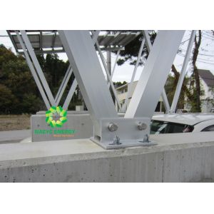 Patented Waterproof Carport System Solar Panel Brackets Aluminum Customized