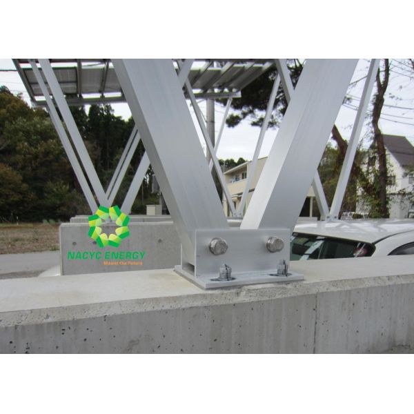Patented Waterproof Carport System Solar Panel Brackets Aluminum Customized