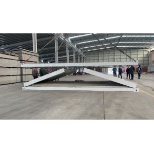 40'HQ Shippment Prefab Steel Frame Modular Zigzag Folding Container House with