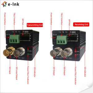 Mini 3G/HD-SDI to Fiber Converter Extender with Tally function or RS485 Data