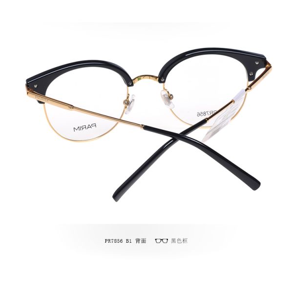 Fashionable Unisex Parim Eyeglasses Frames Light Half Frame Round Eye