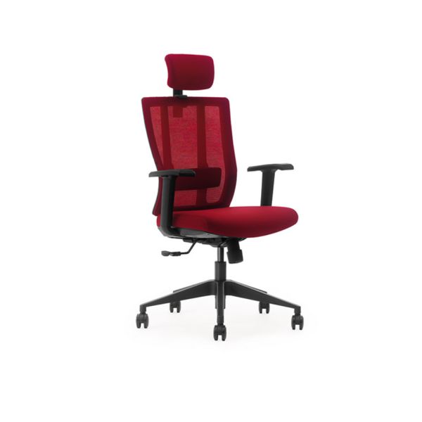 Quality Red / Black Ergonomic Office Chair With Arms For Call Center 10 Years Warranty wholesale