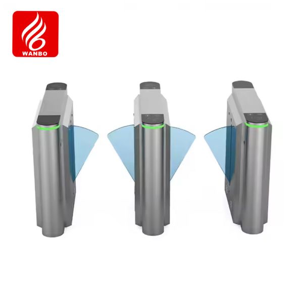 Quality Station Revolving Entrance And Exit Management Turnstile Flap Wing Door Revolving Automatic Fence Wing Gate wholesale