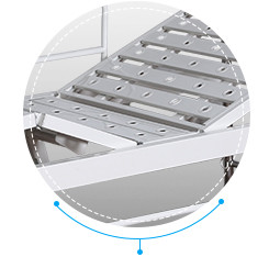 Incline Two Crank Hospital Patient Bed With Aluminum Alloy Side Rails