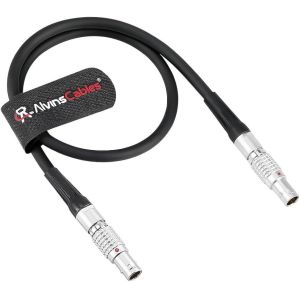 Cheap Alvin's Cables 2 Pin Male to 3 Pin Male Power Cable for Teradek MDR.S Receiver, for ARRI Alexa, Z Cam E2, 45CM| 18inches for sale