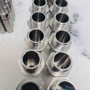 SUS316 Stainless Steel Precision Components External Thread Pagoda Joint CNC