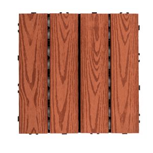 Customized Wood Deck Tiles Impact Resistant Outdoor Interlocking Wood Tiles