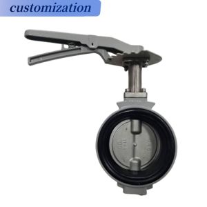 Medium Temperature Aluminum Handwheel Butterfly Valve with Diaphragm Structure