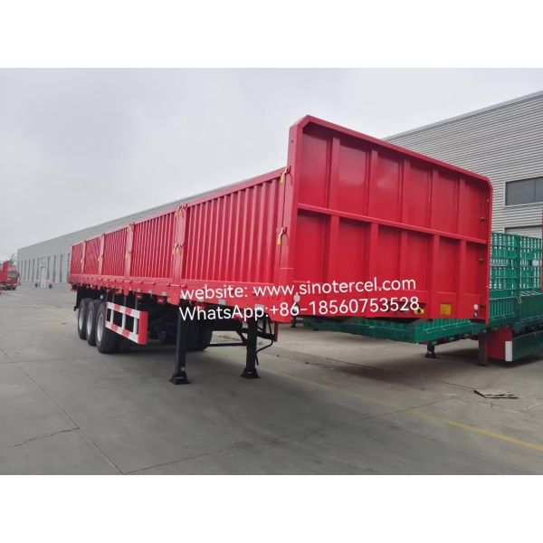 Pallet Transport Sidewall Semi Trailer 20000kg-70000kg Cargo Container Trailer