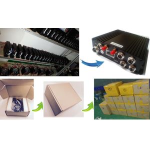 H.264 Dual SD 4 Camera Car DVR CCTV For Bus Fleeting Management