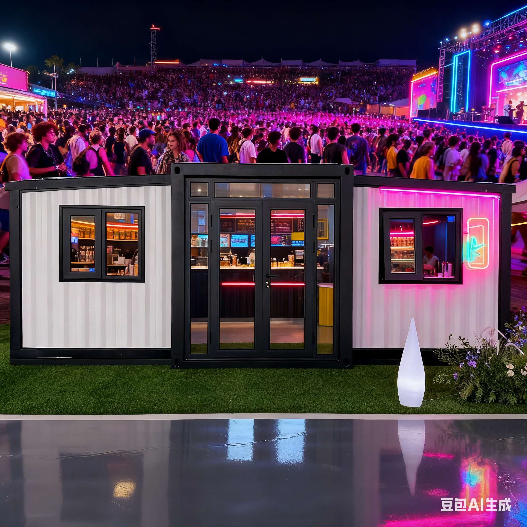 Modern Style Foldable Modular Homes with Plastic Steel Sliding Window and Optional Color in Folded Size L2950*W2200*H2480