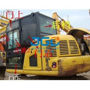 PC60-8 70-8 Excavator Doors And Windows Left And Right Front And Rear Glass