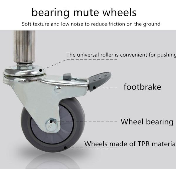 Double Row Medical Record Cabinet Clip Cart Thick 760 * 580 * 1000mm Size