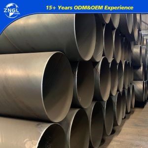 Q235 Q345 SSAW CS ERW Spiral Carbon Steel Pipe 1/8"-24