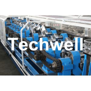 Quick Interchangeable C / Z Purlin Roll Forming Machine With 17 Forming Stations