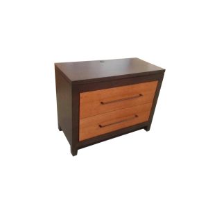 2-drawer walnut finish wooden night stand,hotel bedside table,casegood
