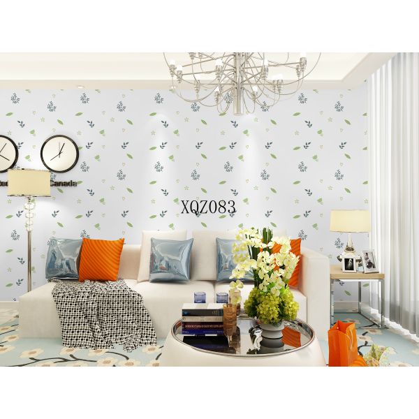 0.14mm-0.26mm Thickness Floral Printed PVC Self Adhesive Sticker for Wall Coating Sample Policy A4 Paper Size Sample