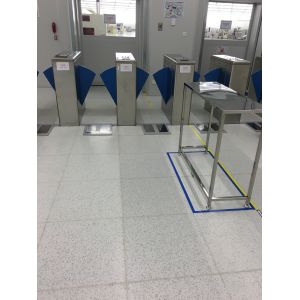 High Speed ESD Turnstile Stainless Steel With Reader / ESD Gate Tester