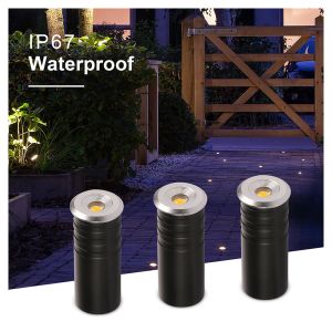 DC 24V Mini LED Step Light Buried Underground Dimmable LED Deck Lights IP67
