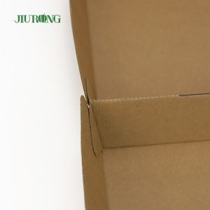 Single Tongue Eco Friendly Takeaway Packaging Recycled Kraft Paper 1600ml
