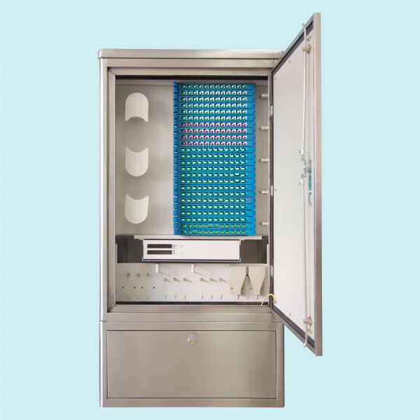 Stainless Steel Outdoor Fiber Distribution Cabinet Slide Type Structure For