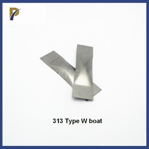 Stamping #315 Thermal Tungsten Evaporation Boat Tungsten Vacuum Coating Boats Folding Tungsten Boat