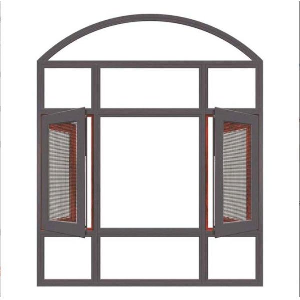 Quality Hanging Curtain Type Broken Bridge Aluminum Casement Windows for Glass 5 27A 55 9A 5 12A 5 wholesale