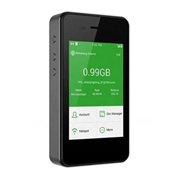 Portable 4G LTE Wifi Sharing Simcard Router with Modem Function Travel Hotspot