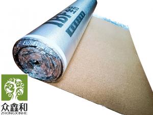 China 3mm Overlap Cork Floor Underlayment Sound Reduction Moisture Resistant on sale