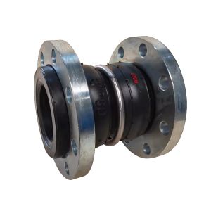 Galvanized Carbon Steel EPDM Connector 3'' DN80 Double Ball Bellows Flanged