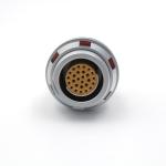 F Series 27 Pin Self Locking Push Pull Socket Connector With Solder Termination