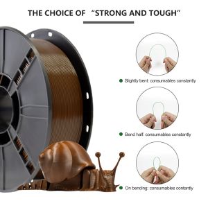 Strong Toughness PLA+ Filament 1.75mm Terra Brown 3d Printing Filament