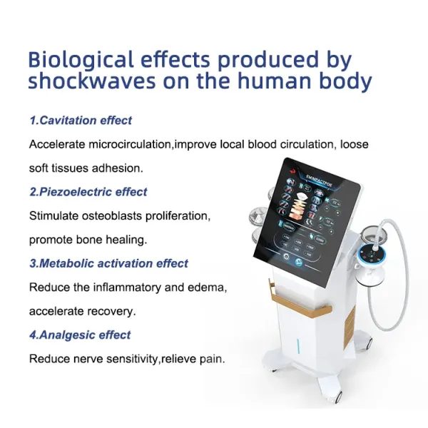 Vertical Piezoelectric FSWT Shock Wave Therapy Device for Pain Management